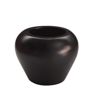 NUBIA ΒΑΖΟ 27x27x21cm ΞΥΛΟ ΜΑΥΡΟ