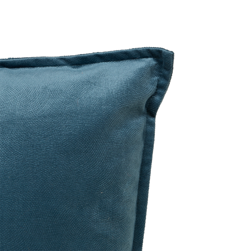 LILOU, ΜΑΞΙΛΑΡΙ ΔΙΑΚΟΣΜΗΤΙΚΟ ΒΕΛΟΥΤΕ ΑΝΑΓΛΥΦΟ POLYESTER ΜΠΛΕ 45x45cm