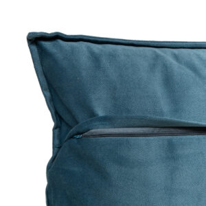 LILOU, ΜΑΞΙΛΑΡΙ ΔΙΑΚΟΣΜΗΤΙΚΟ ΒΕΛΟΥΤΕ ΑΝΑΓΛΥΦΟ POLYESTER ΜΠΛΕ 45x45cm