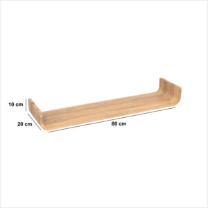 ΕΠΙΤΟΙΧΟ ΡΑΦΙ MDF ΦΥΣΙΚΟ 80x20xΥ10cm