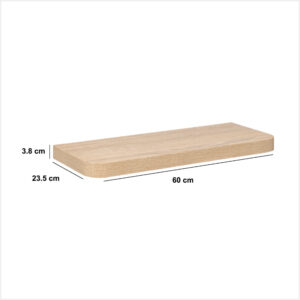 ΕΠΙΤΟΙΧΟ ΡΑΦΙ MDF ΦΥΣΙΚΟ 60x23,5xΥ3,8 cm