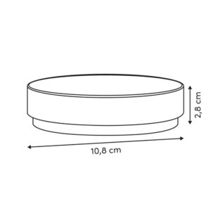 COME, ΣΑΠΟΥΝΟΘΗΚΗ POLYRESIN ΜΠΕΖ Φ10,8xΥ2,8cm
