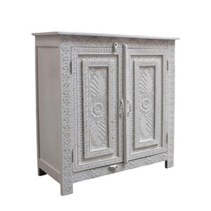 IOS ΚΟΜΟΤΑ 2ΠΟΡΤΕΣ OFF WHITE 95x42x95cm