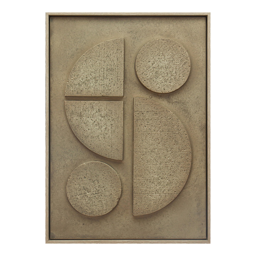ΠΙΝΑΚΑΣ ΣΕ 3D ΚΑΜΒΑ ΜΠΕΖ PVC/MDF 50Χ70ΕΚ