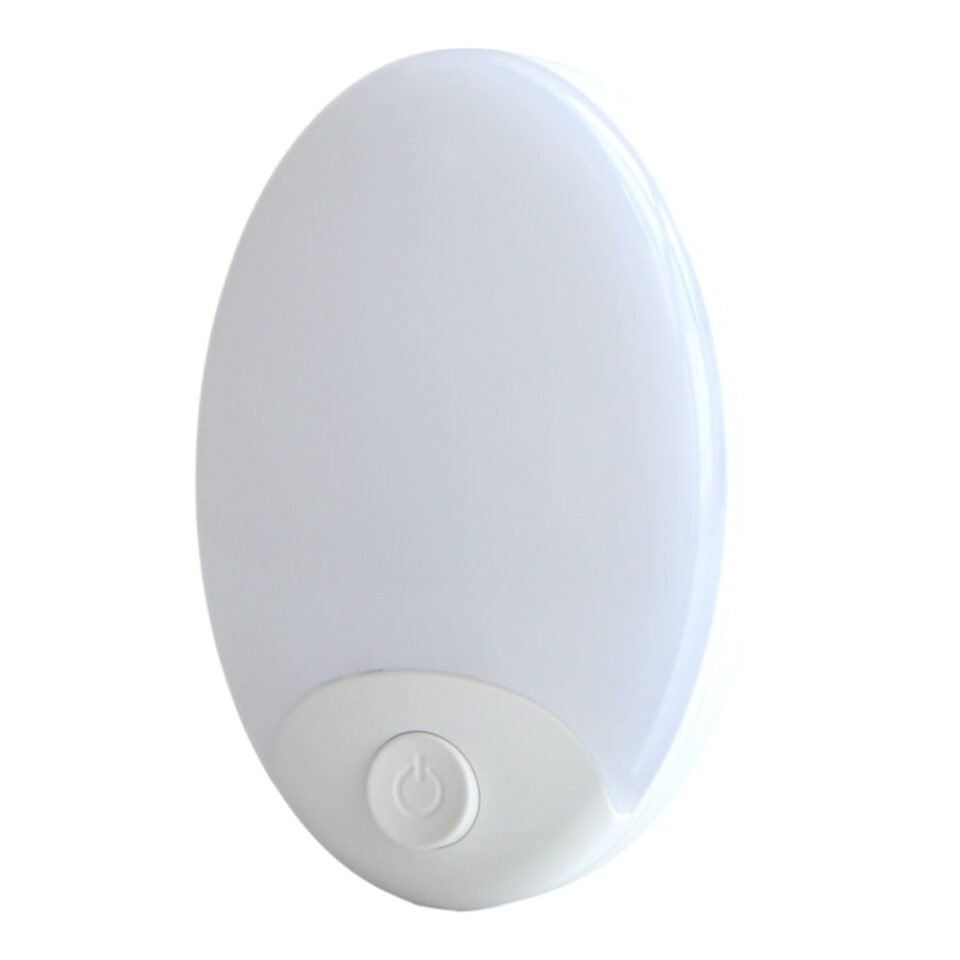 ΦΩΤΑΚΙ ΝΥΚΤΟΣ LED 1W ΜΕ ΔΙΑΚΟΠΤΗ ΚΑΙ ΘΕΡΜΟ ΦΩΣ 3000K 8,8x5,6x6εκ. ANKOR
