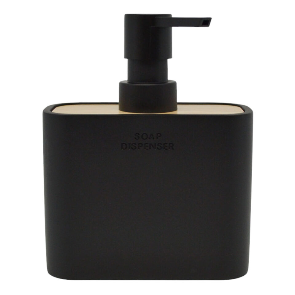 DISPENSER ΠΟΛΥΕΣΤΕΡΙΚΟ ΜΑΥΡΟ ΜΕ ΞΥΛΟ 11,8x5x14,3εκ.