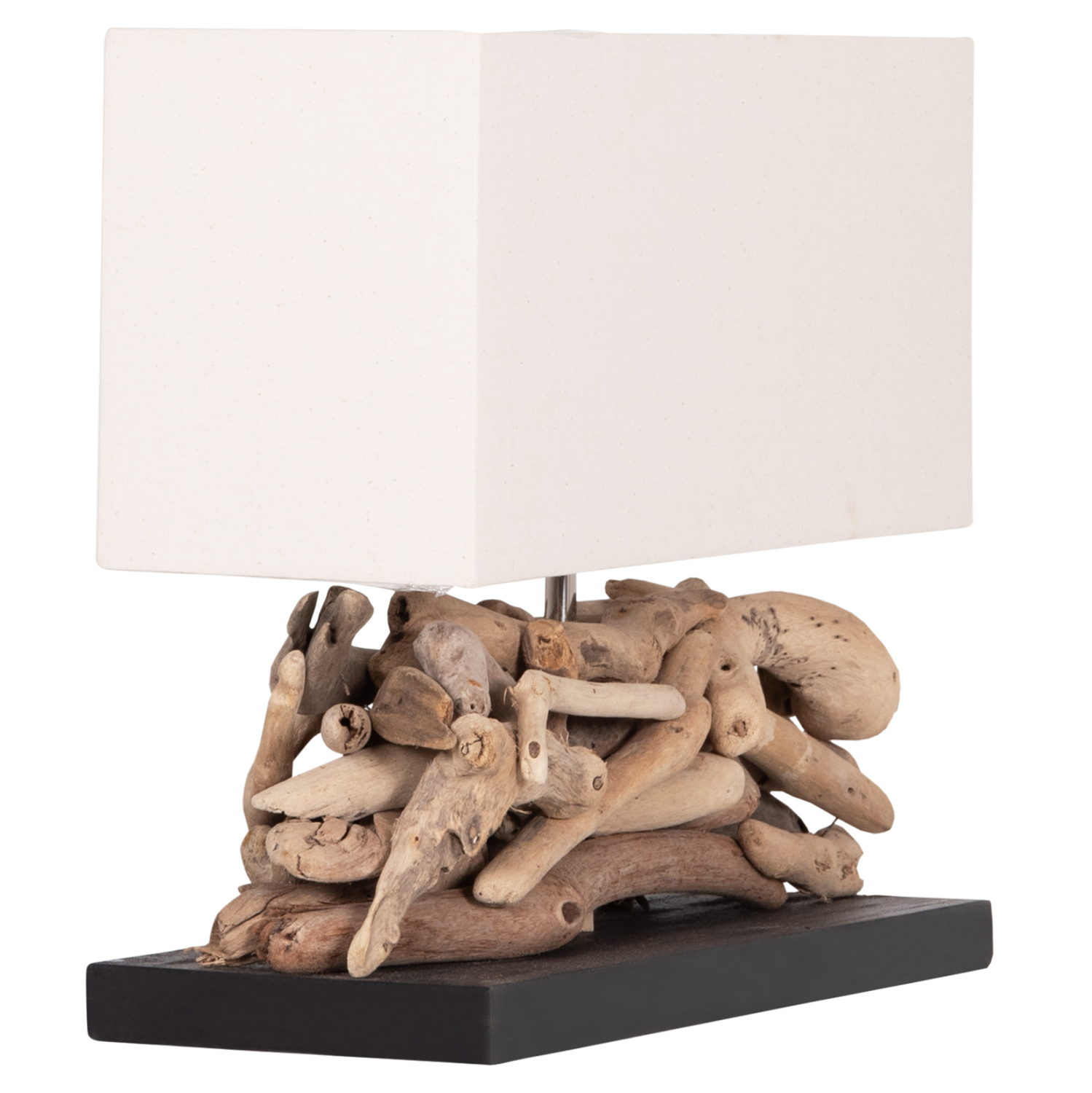 ΕΠΙΤΡΑΠΕΖΙΟ ΟΡΘΟΓΩΝΙΟ ΦΩΤΙΣΤΙΚΟ DRIFTWOOD & ΛΕΥΚΟ ΚΑΠΕΛΟ 50x16,5x38Υεκ.