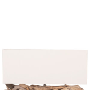 ΕΠΙΤΡΑΠΕΖΙΟ ΟΡΘΟΓΩΝΙΟ ΦΩΤΙΣΤΙΚΟ DRIFTWOOD & ΛΕΥΚΟ ΚΑΠΕΛΟ 50x16,5x38Υεκ.