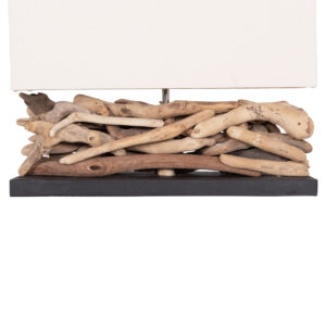 ΕΠΙΤΡΑΠΕΖΙΟ ΟΡΘΟΓΩΝΙΟ ΦΩΤΙΣΤΙΚΟ DRIFTWOOD & ΛΕΥΚΟ ΚΑΠΕΛΟ 50x16,5x38Υεκ.