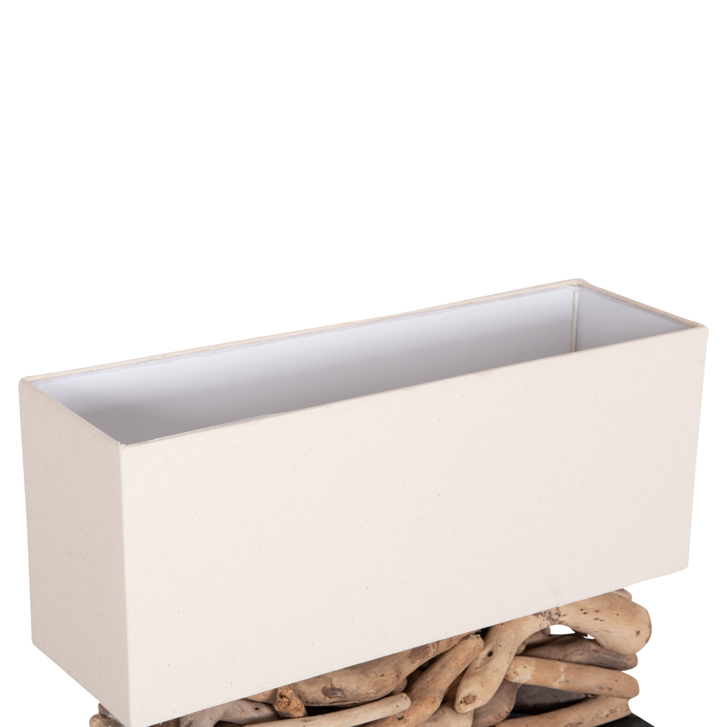 ΕΠΙΤΡΑΠΕΖΙΟ ΟΡΘΟΓΩΝΙΟ ΦΩΤΙΣΤΙΚΟ DRIFTWOOD & ΛΕΥΚΟ ΚΑΠΕΛΟ 50x16,5x38Υεκ.
