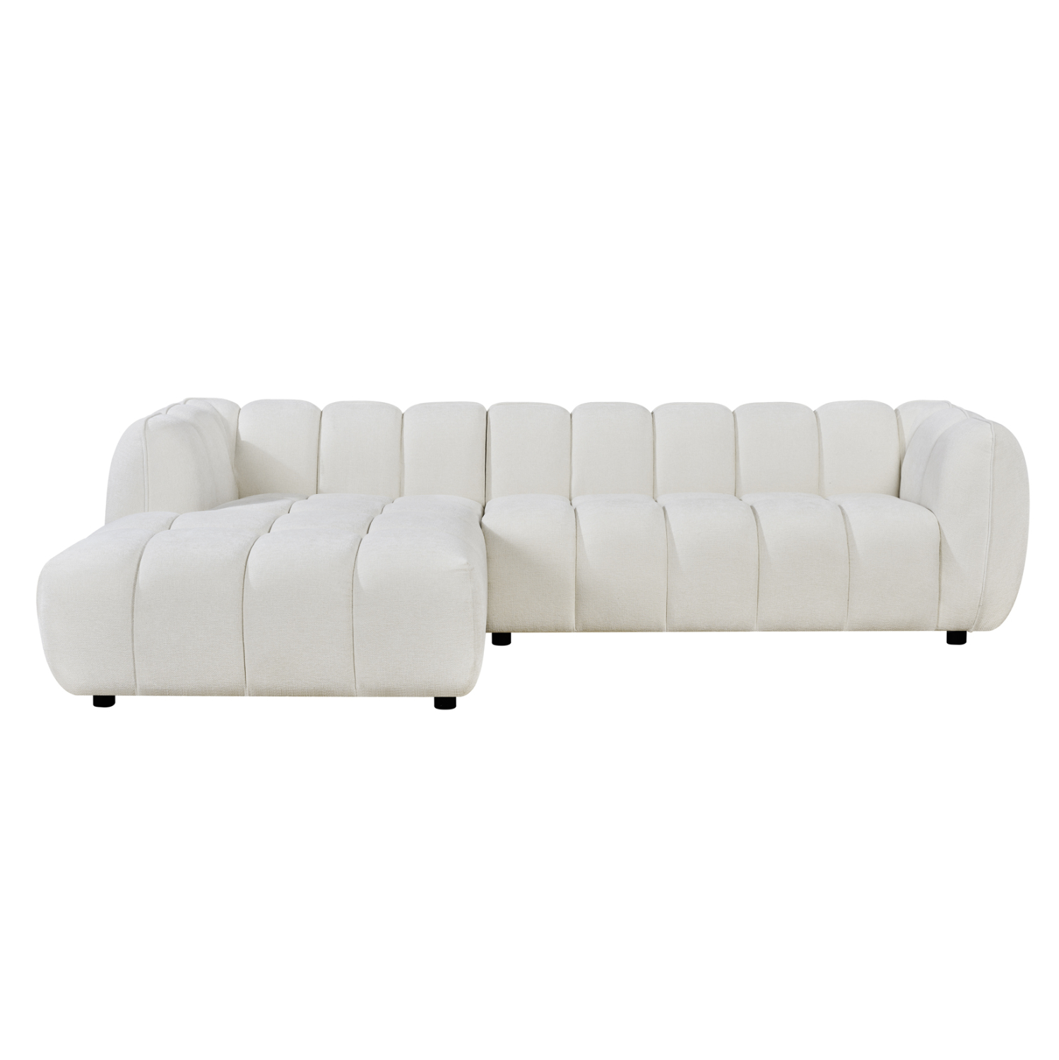 ΚΑΝΑΠΕΣ ΓΩΝΙΑ (ΑΡΙΣΤΕΡΗ) LYKKE ΕΚΡΟΥ ΥΦΑΣΜΑ 280x89-165(η γωνία)x70Υεκ