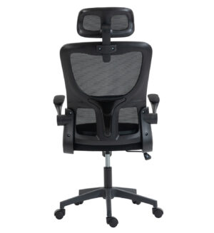 ΚΑΡΕΚΛΑ ΓΡΑΦΕΙΟΥ ΜΑΥΡO MESH & PP 52x50x122Υεκ.