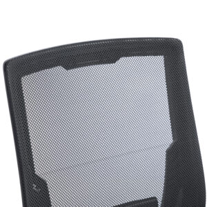 ΚΑΡΕΚΛΑ ΓΡΑΦΕΙΟΥ PP & MESH ΥΦΑΣΜΑ--ΜΑΥΡΟ 60x60x92-100Υεκ