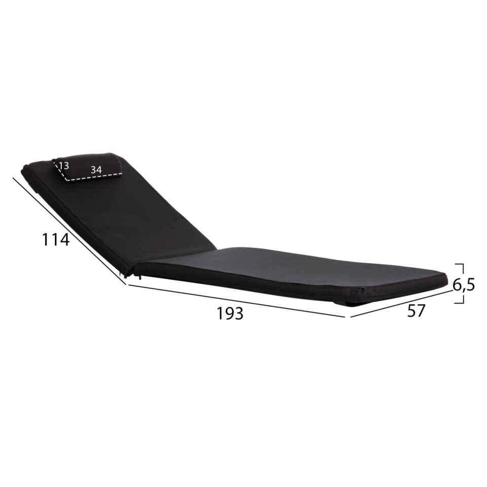 ΜΑΞΙΛΑΡΙ ΞΑΠΛΩΣΤΡΑΣ ΜΕ ΠΡΟΣΚΕΦΑΛΟ TEXTILENE 600g/m2 2x1-ΜΑΥΡΟ