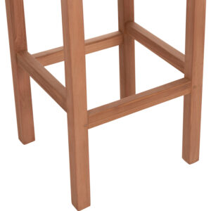 ΣΚΑΜΠΟ ΜΠΑΡ NIKOL ΞΥΛΟ ΤΕΑΚ ΣΕ ΦΥΣΙΚΟ 40x40x77Υεκ.