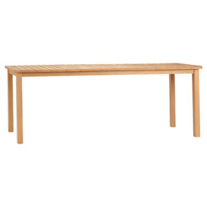 ΤΡΑΠΕΖΙ ΟΡΘΟΓΩΝΙΟ FINTO ΞΥΛΟ TEAK--ΦΥΣΙΚΟ 200x100x75Υεκ.
