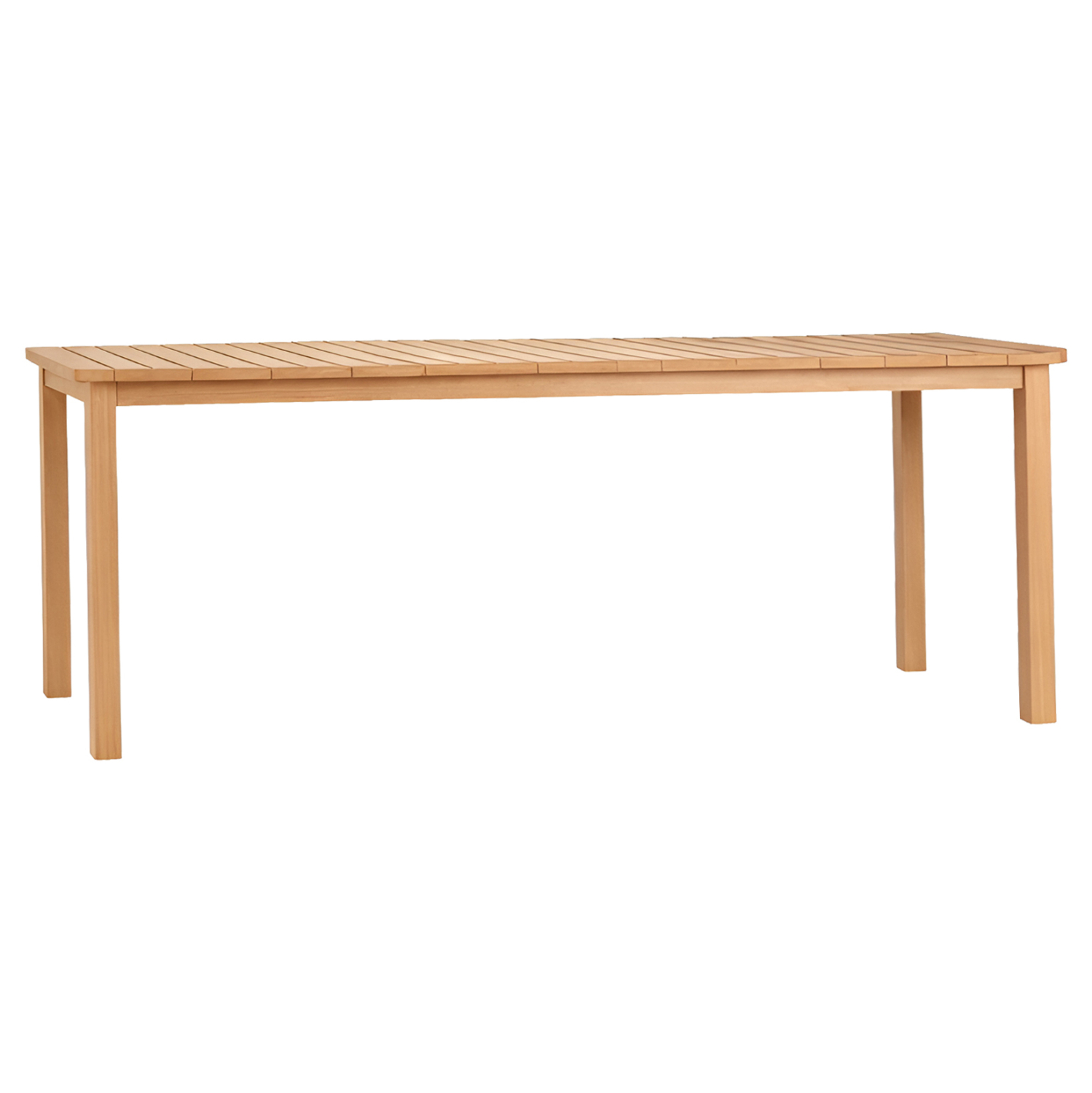 ΤΡΑΠΕΖΙ ΟΡΘΟΓΩΝΙΟ FINTO ΞΥΛΟ TEAK--ΦΥΣΙΚΟ 200x100x75Υεκ.