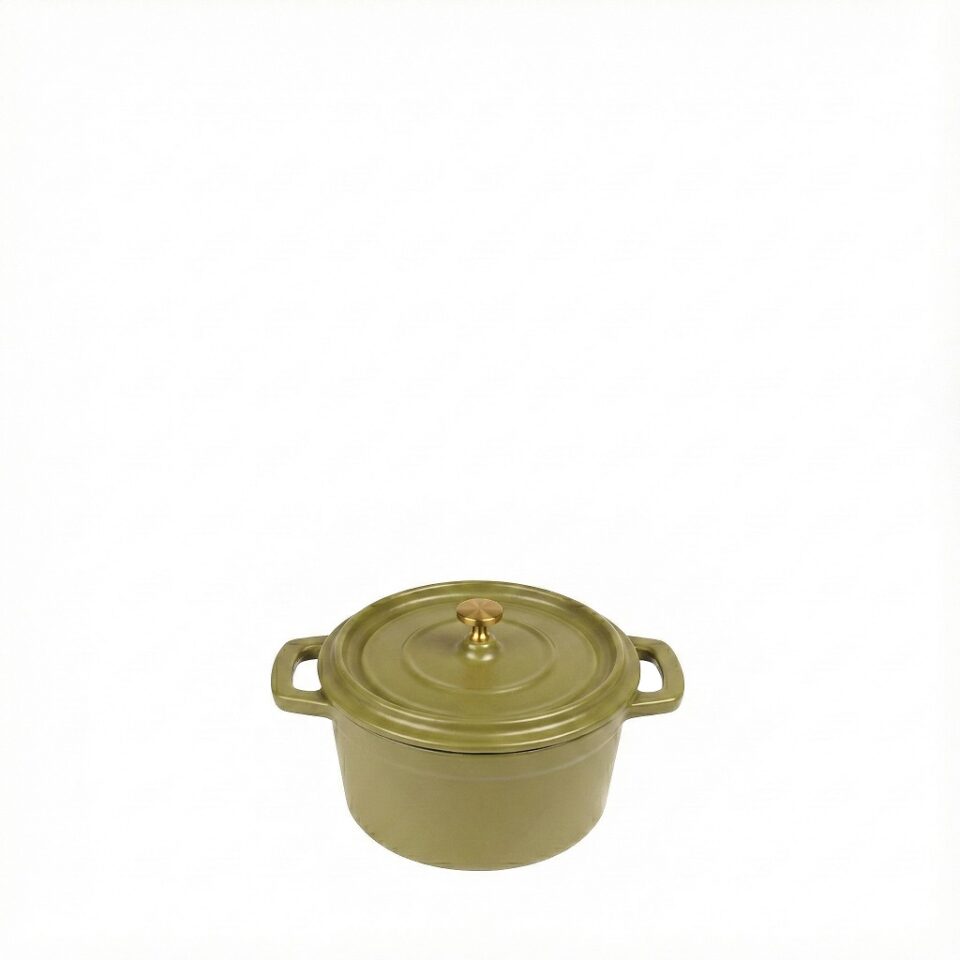VOLCANO ΚΑΤΣΑΡΟΛΑΚΙ CAST-IRON ΧΑΚΙ ΜΕ ENAMEL 750ML 14ΕΚ.
