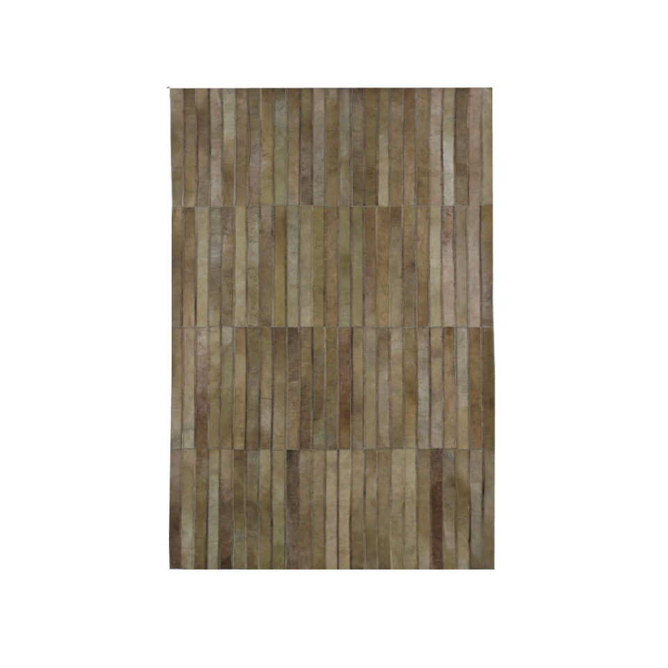 LIME ΧΑΛΙ ΣΑΛΟΝΙΟΥ 160x240cm ΔΕΡΜΑ ΠΡΑΣΙΝΟ ΜΑΛΛΙΝΟ