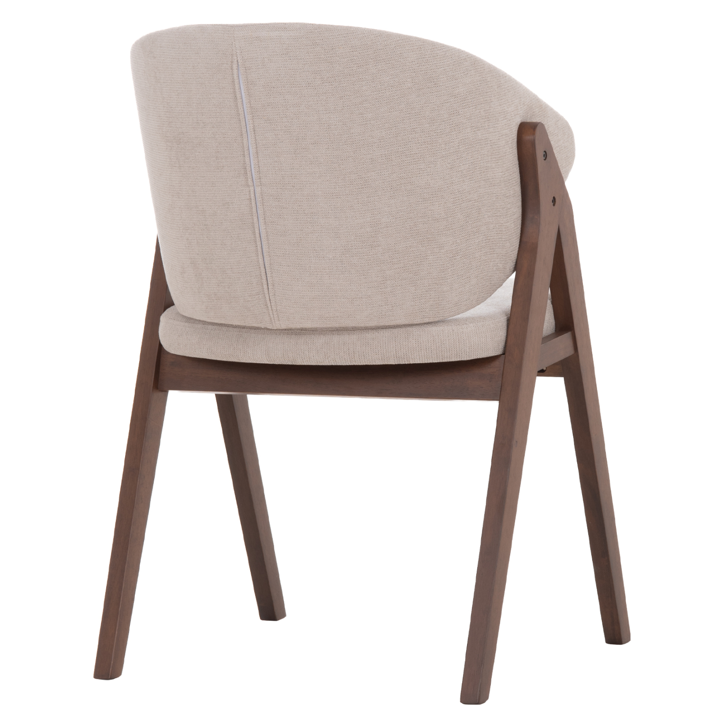ΚΑΡΕΚΛΑ RUBBERWOOD ΣΕ ΜΑΥΡΟ ΧΡΩΜΑ-ΓΚΡΙ ΥΦΑΣΜΑ 55,5x60x85Yεκ.