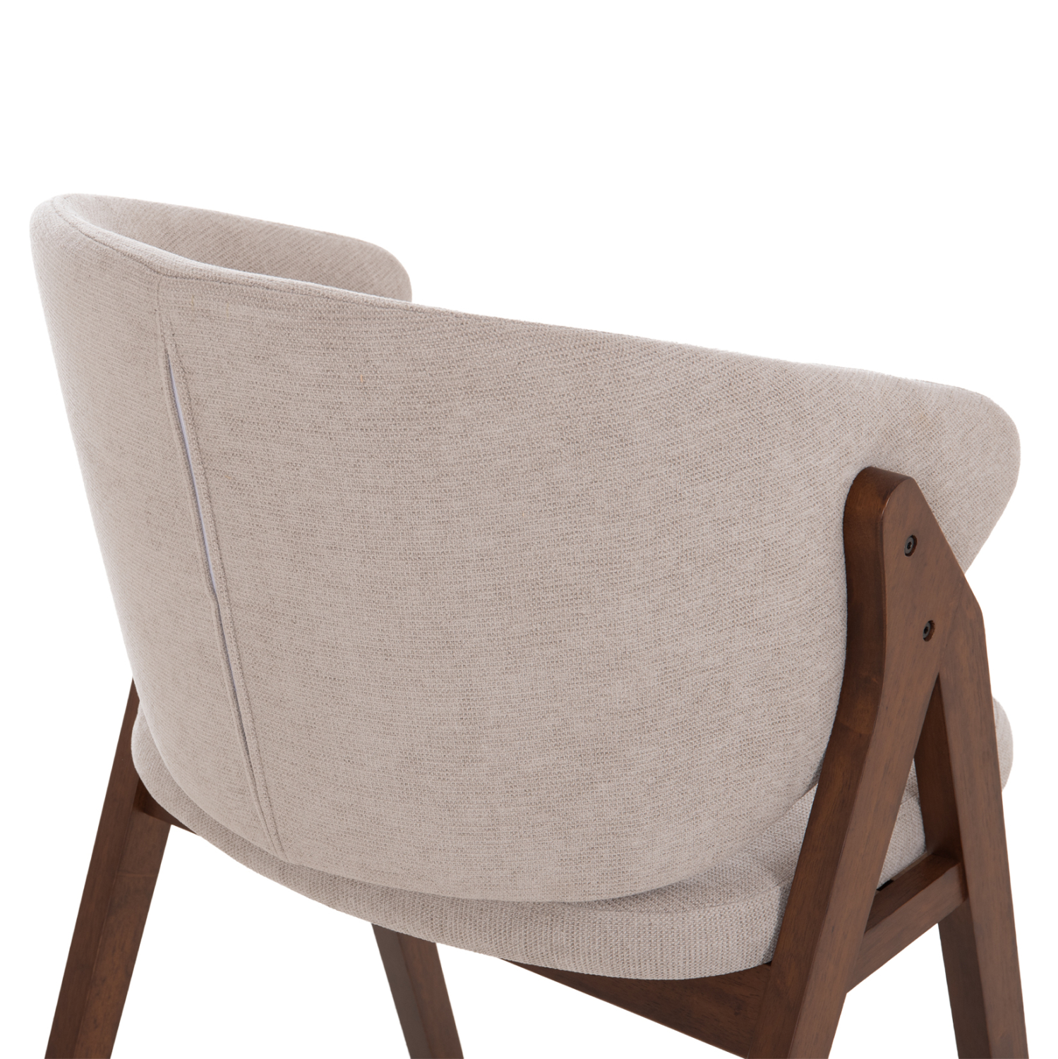 ΚΑΡΕΚΛΑ RUBBERWOOD ΣΕ ΜΑΥΡΟ ΧΡΩΜΑ-ΓΚΡΙ ΥΦΑΣΜΑ 55,5x60x85Yεκ.