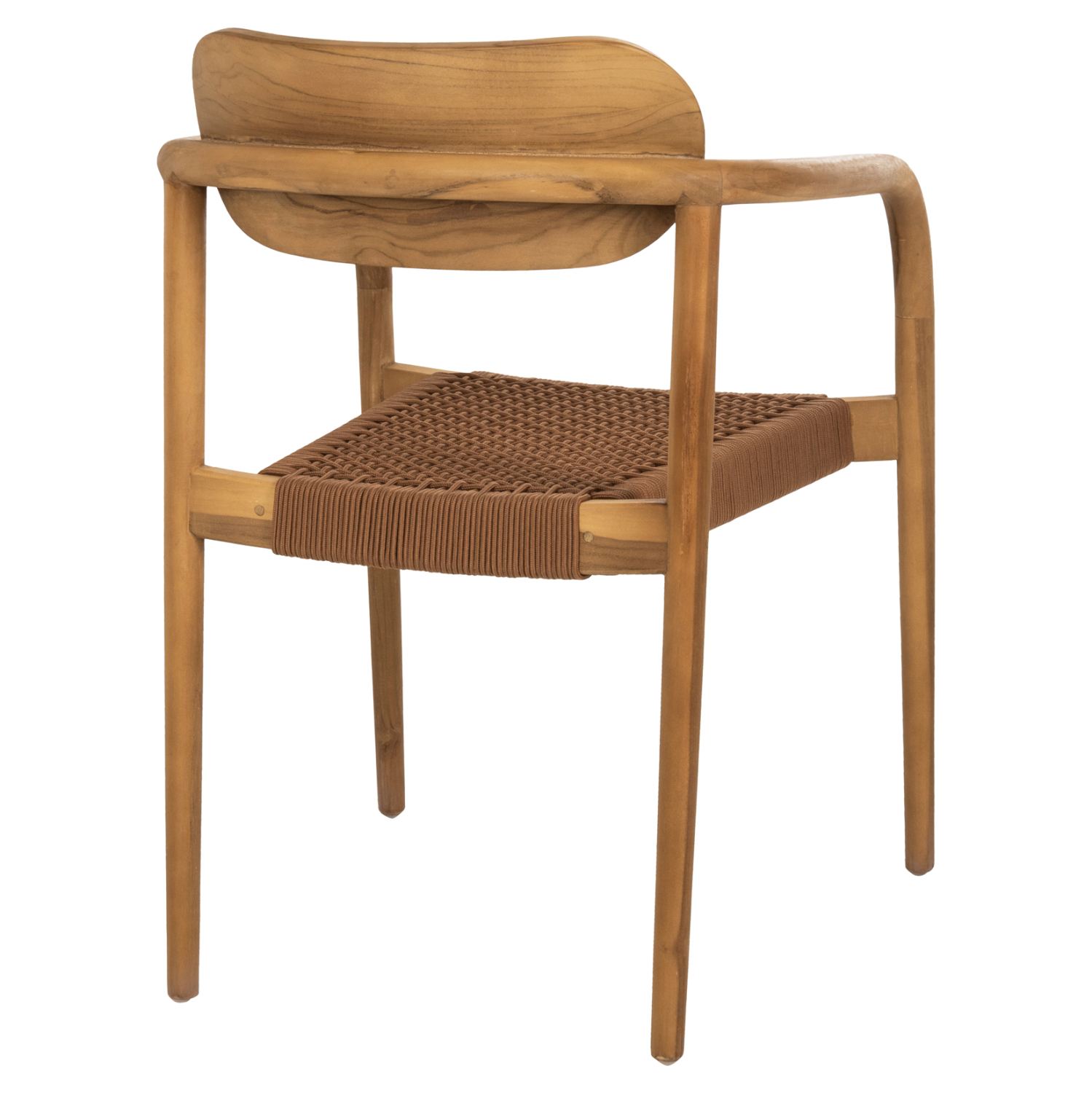 ΠΟΛΥΘΡΟΝΑ ΞΥΛΟ TEAK ΦΥΣΙΚΟ & ΚΑΦΕ ΣΧΟΙΝΙ 55x54x80Y εκ.