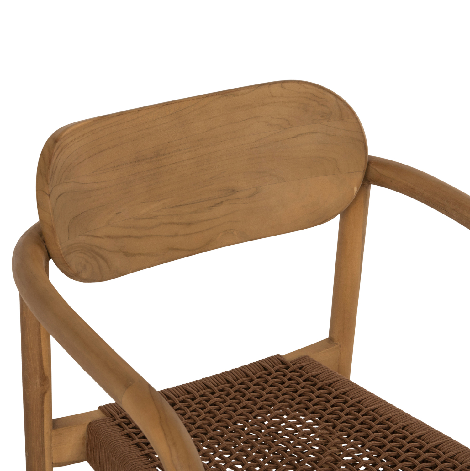 ΠΟΛΥΘΡΟΝΑ ΞΥΛΟ TEAK ΦΥΣΙΚΟ & ΚΑΦΕ ΣΧΟΙΝΙ 55x54x80Y εκ.