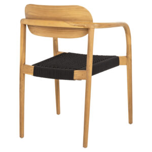 ΠΟΛΥΘΡΟΝΑ ΞΥΛΟ TEAK ΦΥΣΙΚΟ & ΜΑΥΡΟ ΣΧΟΙΝΙ 55x54x80Υ εκ.