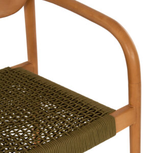 ΠΟΛΥΘΡΟΝΑ ΞΥΛΟ TEAK ΦΥΣΙΚΟ & ΠΡΑΣΙΝΟ ΣΧΟΙΝΙ 55x54x80Yεκ.