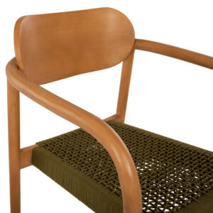 ΠΟΛΥΘΡΟΝΑ ΞΥΛΟ TEAK ΦΥΣΙΚΟ & ΠΡΑΣΙΝΟ ΣΧΟΙΝΙ 55x54x80Yεκ.