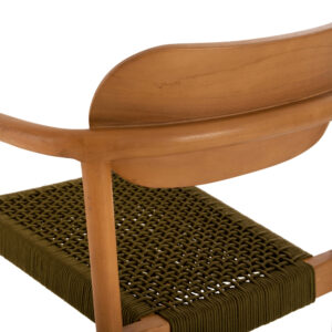 ΠΟΛΥΘΡΟΝΑ ΞΥΛΟ TEAK ΦΥΣΙΚΟ & ΠΡΑΣΙΝΟ ΣΧΟΙΝΙ 55x54x80Yεκ.