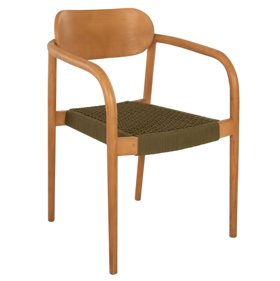 ΠΟΛΥΘΡΟΝΑ ΞΥΛΟ TEAK ΦΥΣΙΚΟ & ΠΡΑΣΙΝΟ ΣΧΟΙΝΙ 55x54x80Yεκ.