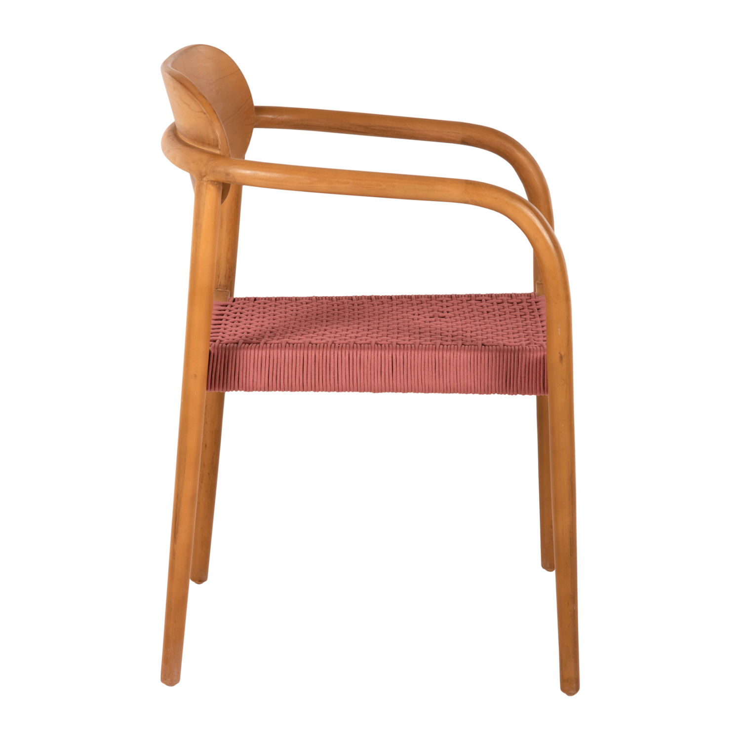 ΠΟΛΥΘΡΟΝΑ ΞΥΛΟ TEAK ΦΥΣΙΚΟ & ΡΟΖ ΣΧΟΙΝΙ 55x54x80Yεκ.