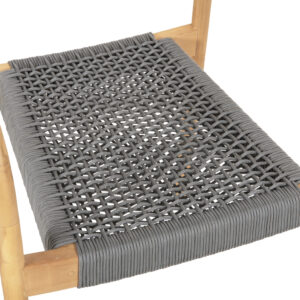 ΠΟΛΥΘΡΟΝΑ ΞΥΛΟ TEAK ΦΥΣΙΚΟ & ΓΚΡΙ ΣΧΟΙΝΙ 55x54x80Yεκ.