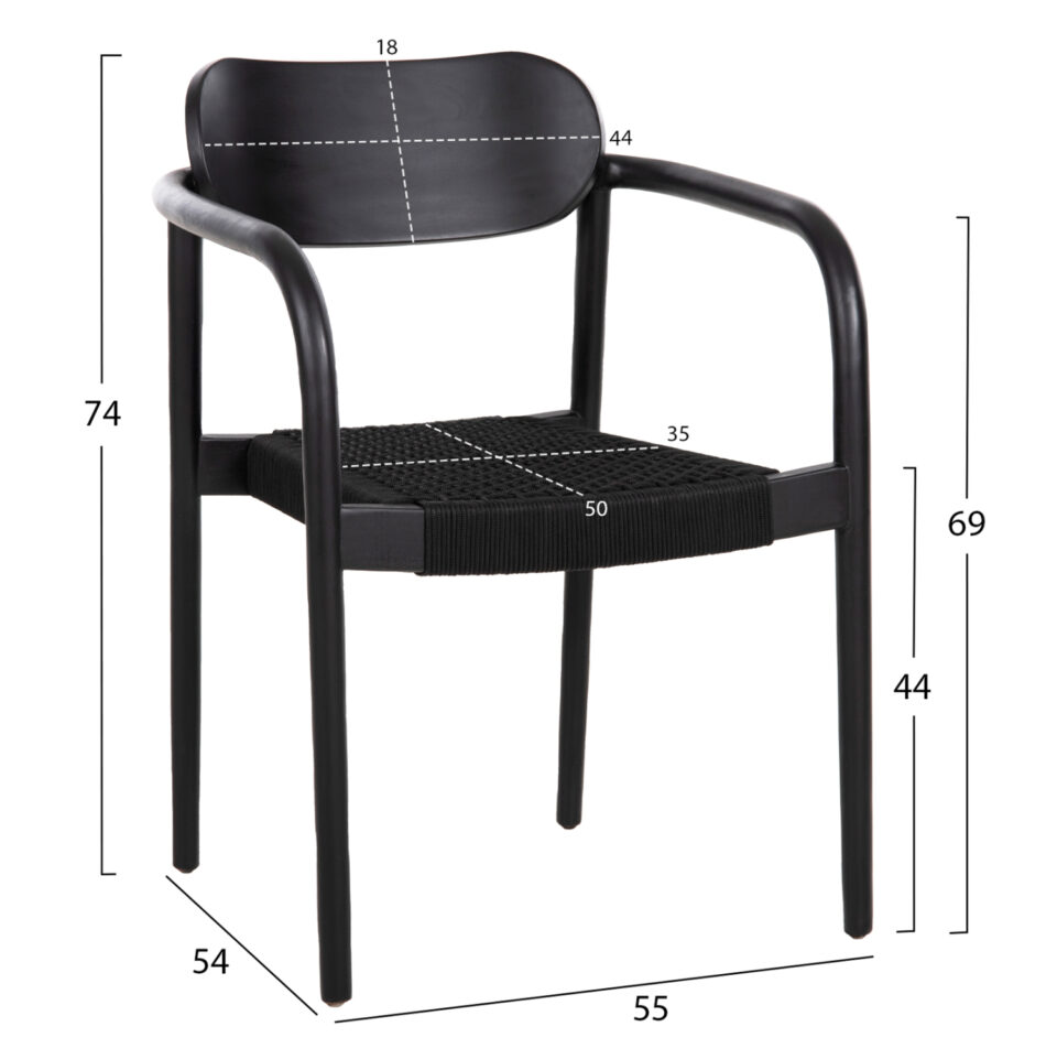 ΠΟΛΥΘΡΟΝΑ ΞΥΛΟ TEAK ΜΑΥΡΟ & ΜΑΥΡΟ ΣΧΟΙΝΙ 55x54x80Yεκ.