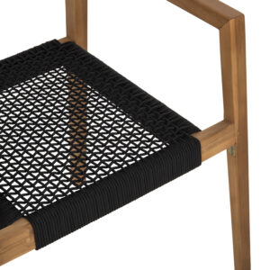 ΠΟΛΥΘΡΟΝΑ ΞΥΛΟ TEAK ΦΥΣΙΚΟ & ΜΑΥΡΟ ΣΧΟΙΝΙ 59x54x83Y εκ.