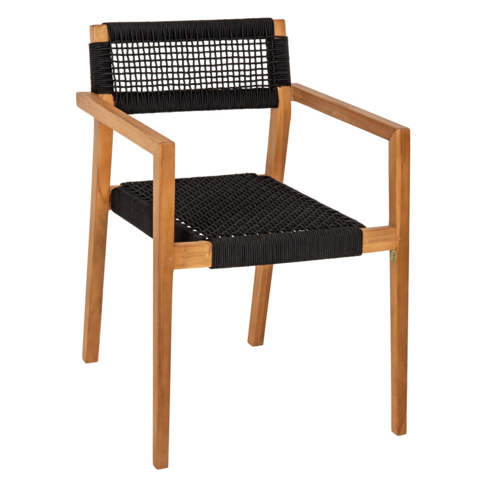 ΠΟΛΥΘΡΟΝΑ ΞΥΛΟ TEAK ΦΥΣΙΚΟ & ΜΑΥΡΟ ΣΧΟΙΝΙ 59x54x83Y εκ.