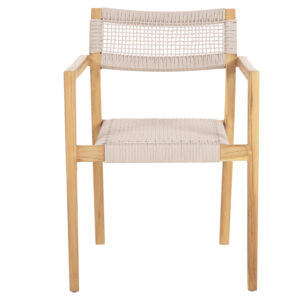 ΠΟΛΥΘΡΟΝΑ ΞΥΛΟ TEAK ΦΥΣΙΚΟ & ΜΠΕΖ ΣΧΟΙΝΙ 58x61x81Yεκ.