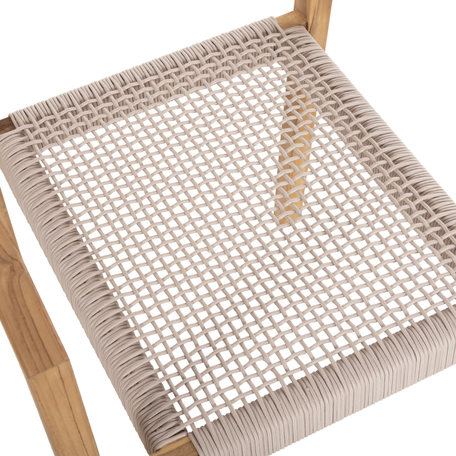 ΠΟΛΥΘΡΟΝΑ ΞΥΛΟ TEAK ΦΥΣΙΚΟ & ΜΠΕΖ ΣΧΟΙΝΙ 58x61x81Yεκ.