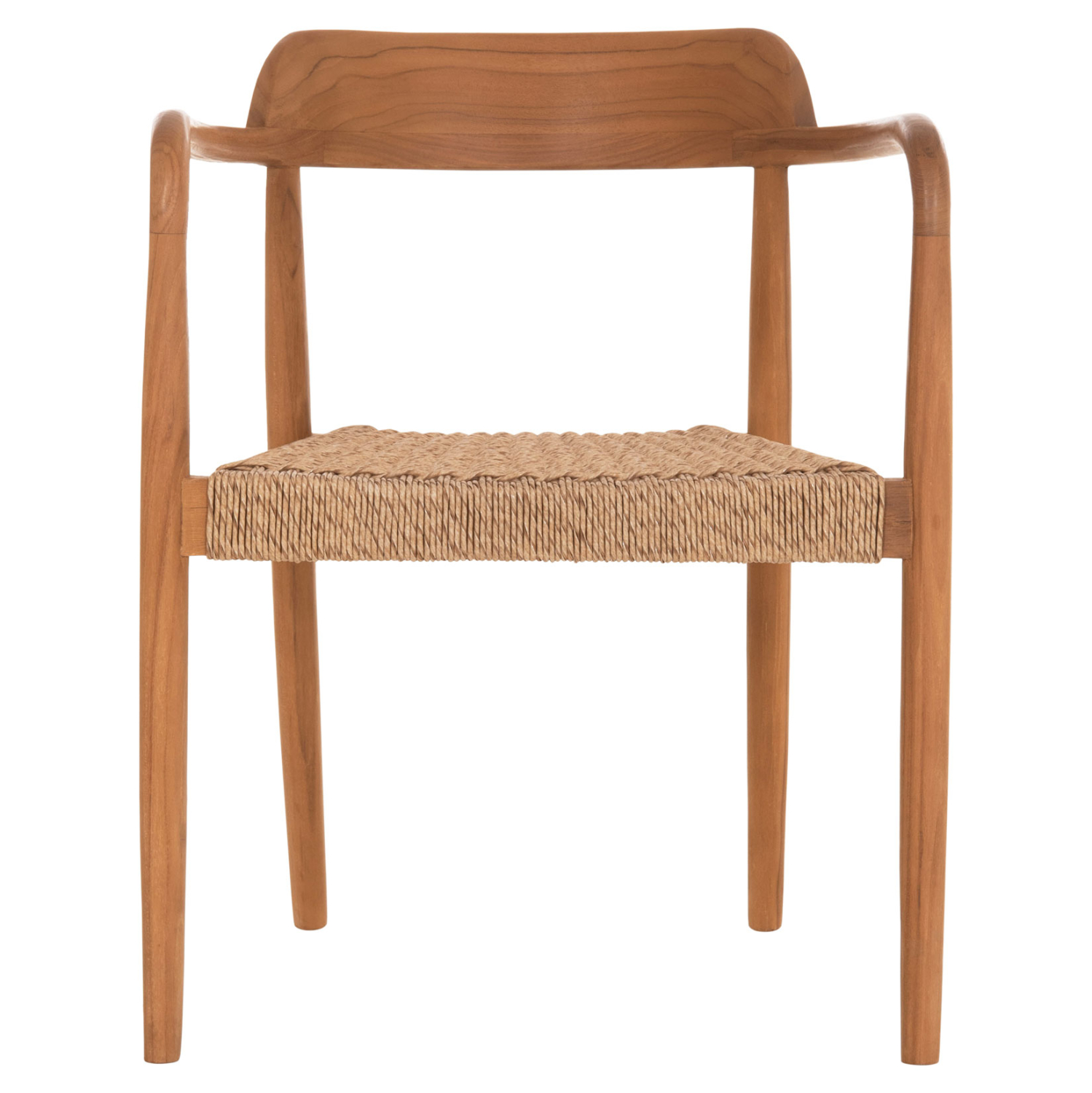 ΠΟΛΥΘΡΟΝΑ ΤΡΑΠΕΖΑΡΙΑΣ ROBBY ΞΥΛΟ TEAK & ΣΧΟΙΝΙ VIRO ΦΥΣΙΚΟ 55x50x71Υεκ.