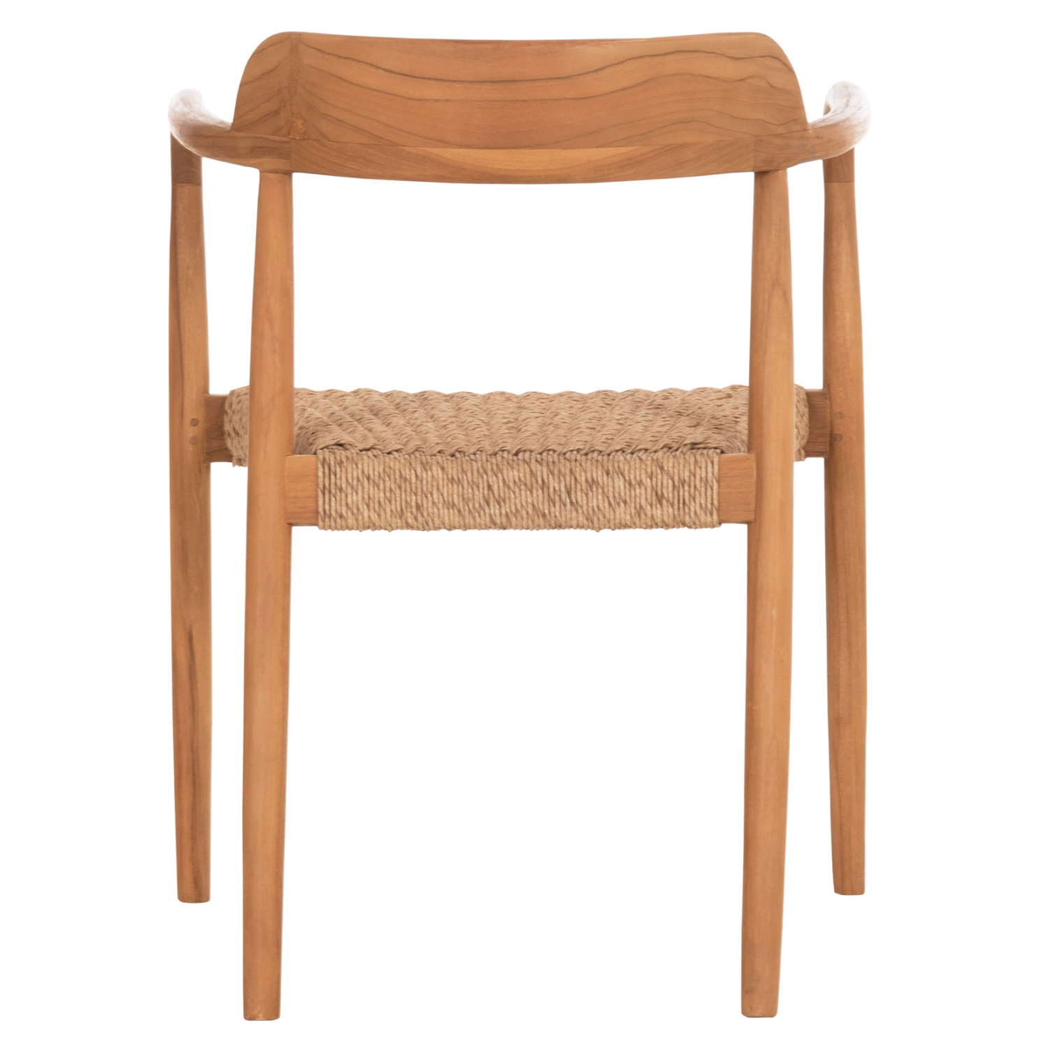 ΠΟΛΥΘΡΟΝΑ ΤΡΑΠΕΖΑΡΙΑΣ ROBBY ΞΥΛΟ TEAK & ΣΧΟΙΝΙ VIRO ΦΥΣΙΚΟ 55x50x71Υεκ.