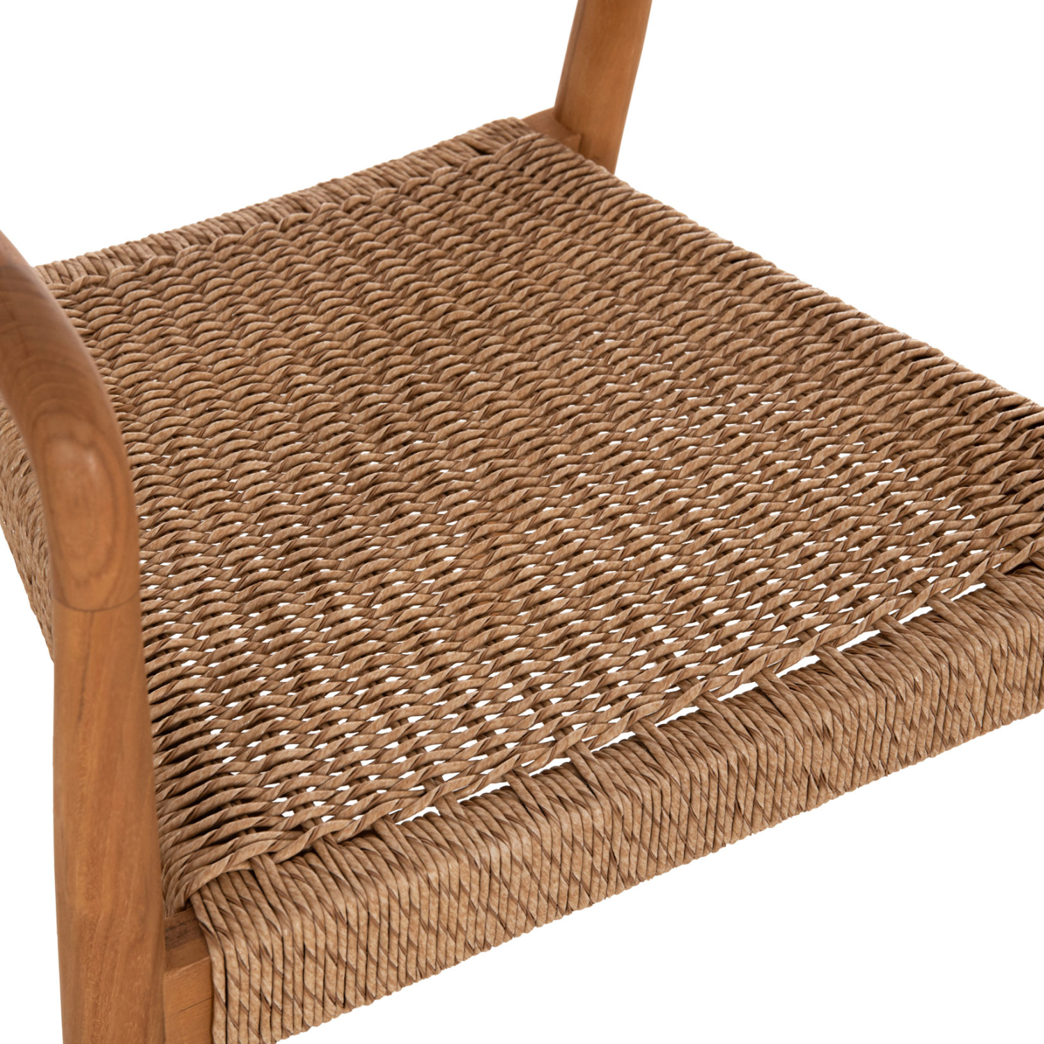 ΠΟΛΥΘΡΟΝΑ ΤΡΑΠΕΖΑΡΙΑΣ ROBBY ΞΥΛΟ TEAK & ΣΧΟΙΝΙ VIRO ΦΥΣΙΚΟ 55x50x71Υεκ.