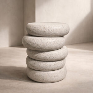 BALANCE SIDE TABLE TERRAZZO 41x42.5x50cm