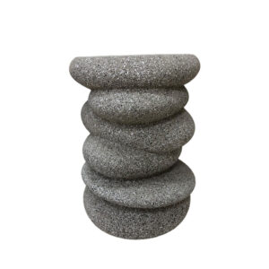 BALANCE SIDE TABLE STONE GREY 34x37x49.5cm