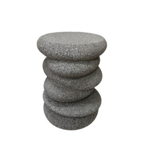 BALANCE SIDE TABLE STONE GREY 34x37x49.5cm