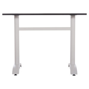 ΒΑΣΗ ΤΡΑΠΕΖΙΟΥ ΑΛΟΥΜΙΝΙΟΥ ΔΙΠΛΗ ΛΕΥΚΗ ΜΕ ΡΕΓΟΥΛΑΤΟΡΟΥΣ 100x60x73Υεκ.