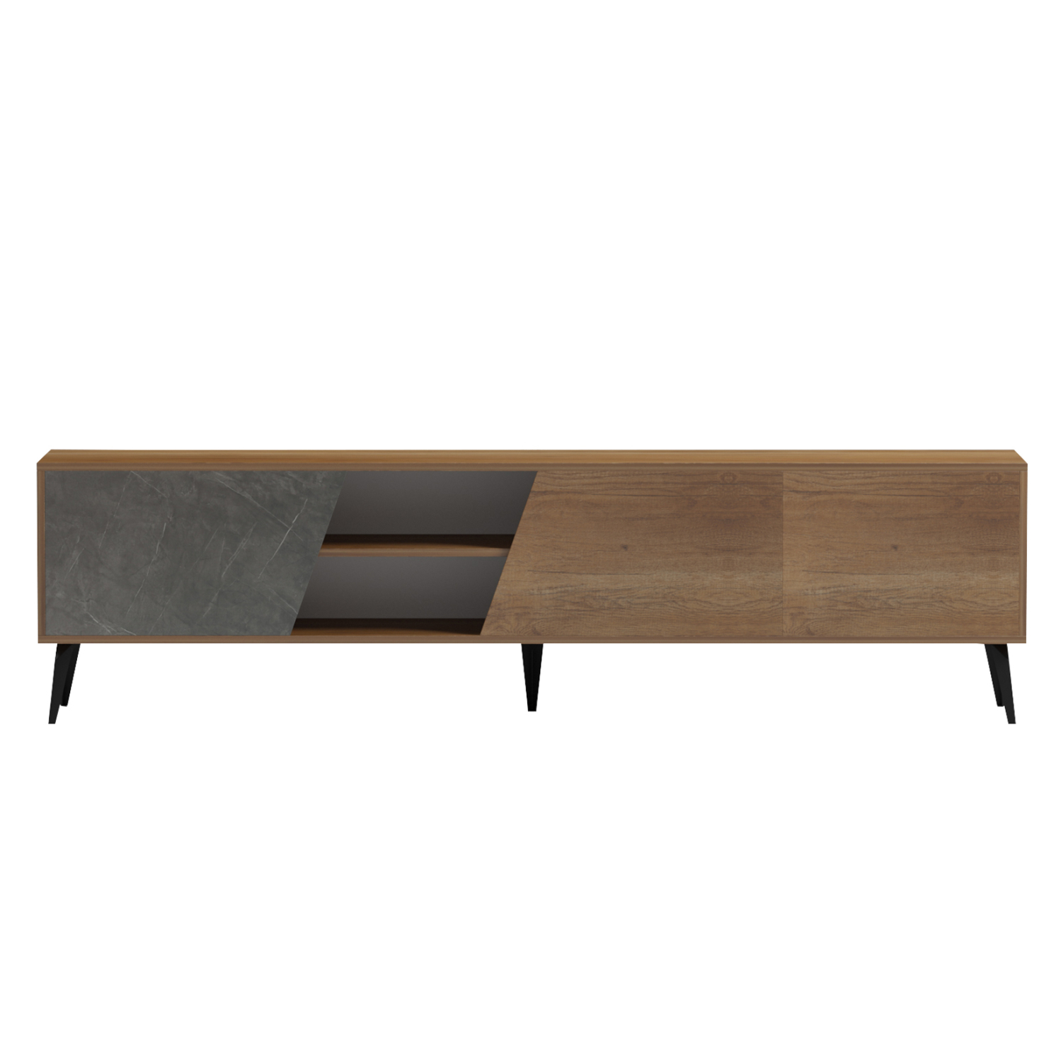 ΕΠΙΠΛΟ ΤΗΛΕΟΡΑΣΗΣ ΜΕΛΑΜΙΝΗ ΦΥΣΙΚΟ-MOORE STONE 180Χ35.5Χ48Υεκ.