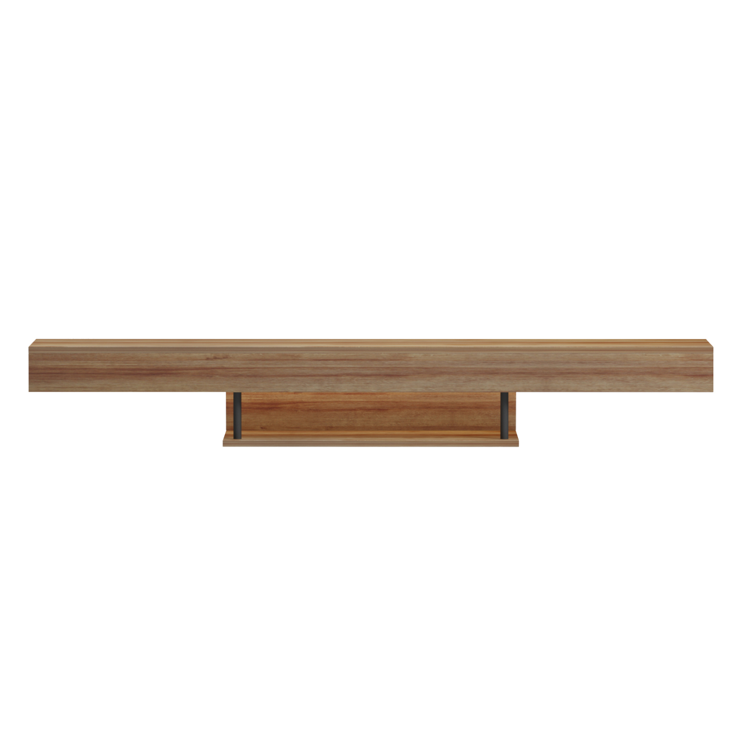 ΕΠΙΠΛΟ ΤΗΛΕΟΡΑΣΗΣ ΤΟΙΧΟΥ ME LED ΜΕΛΑΜΙΝΗ ΣΕ OAK 150x29,5x22Υεκ