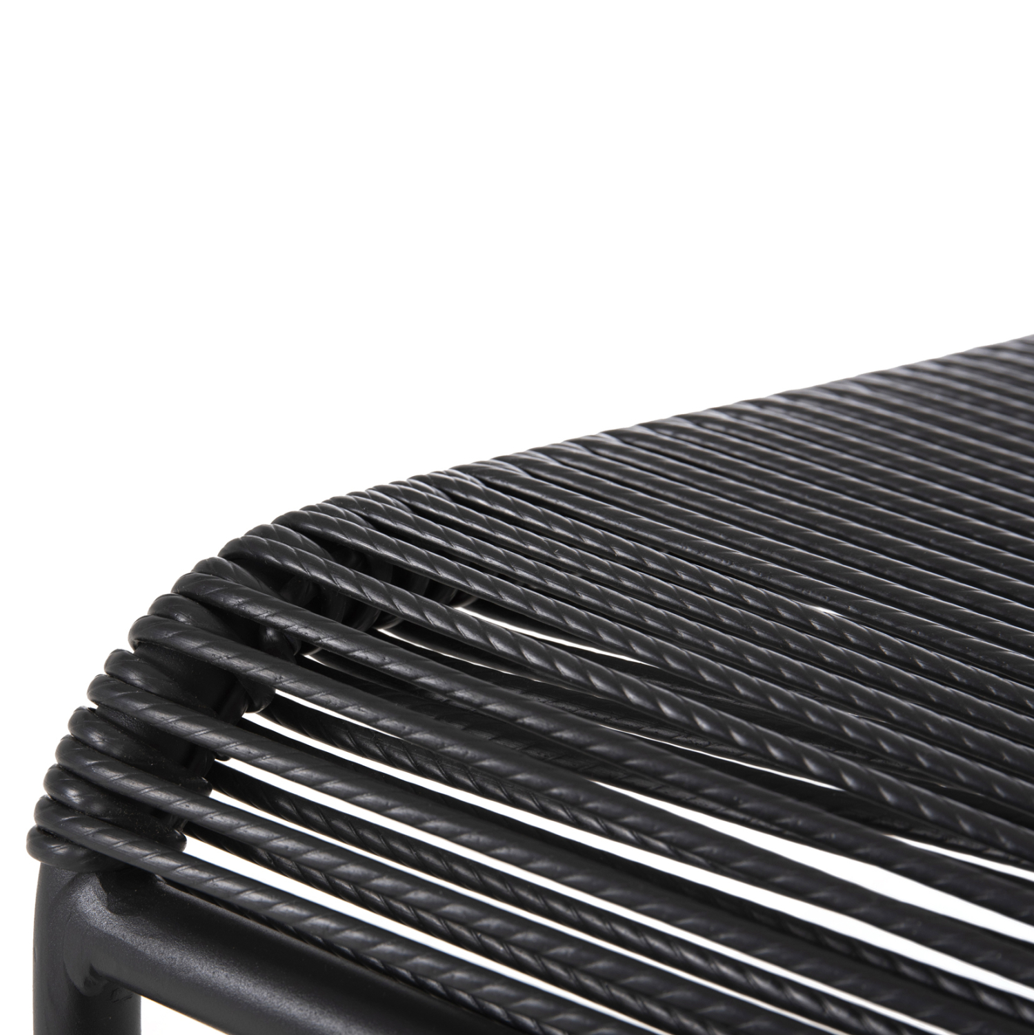 ΚΑΡΕΚΛΑ ΜΕΤΑΛΛO KAI ΣΥΝΘΕΤΙΚΟ RATTAN ΣΕ ΜΑΥΡΟ 54x62x80Υεκ