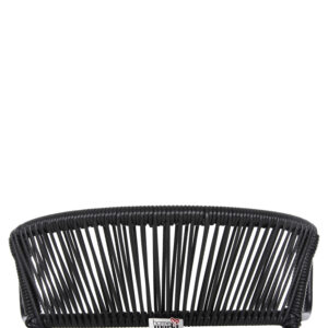 ΚΑΡΕΚΛΑ ΜΕΤΑΛΛO KAI ΣΥΝΘΕΤΙΚΟ RATTAN ΣΕ ΜΑΥΡΟ 54x62x80Υεκ